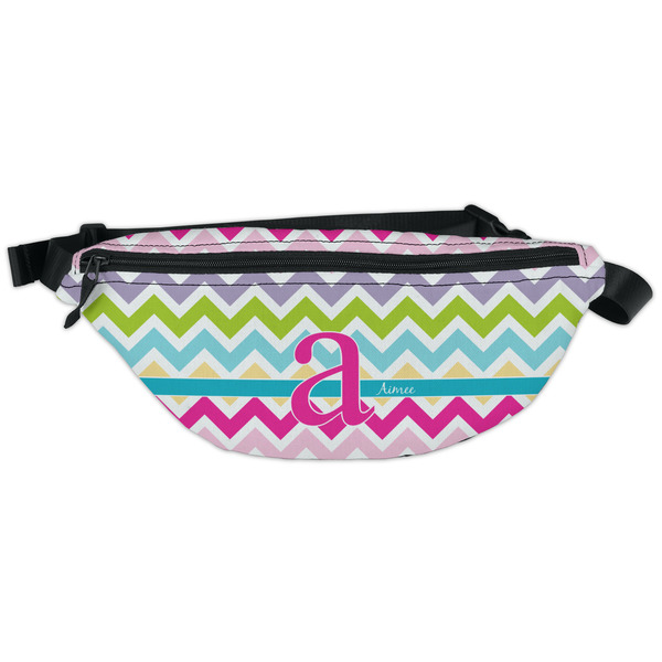 Custom Colorful Chevron Fanny Pack - Classic Style (Personalized)