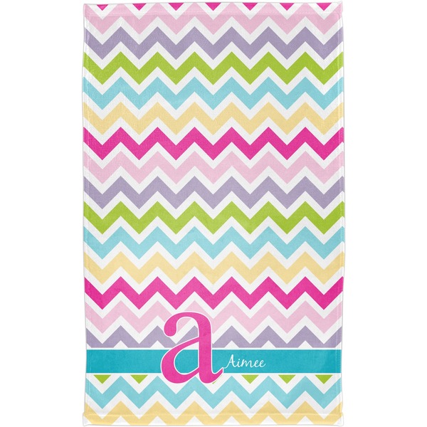 Colorful Chevron Finger Tip Towel - Full View