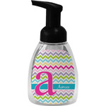 Colorful Chevron Foam Soap Bottle - Black (Personalized)