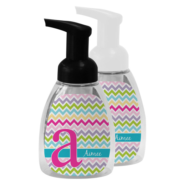 Colorful Chevron Foam Soap Bottles - Main