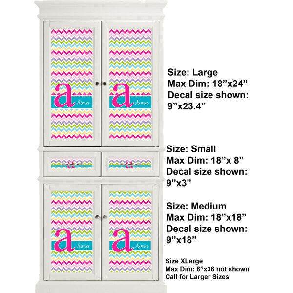 Colorful Chevron Full Cabinet (Show Sizes)