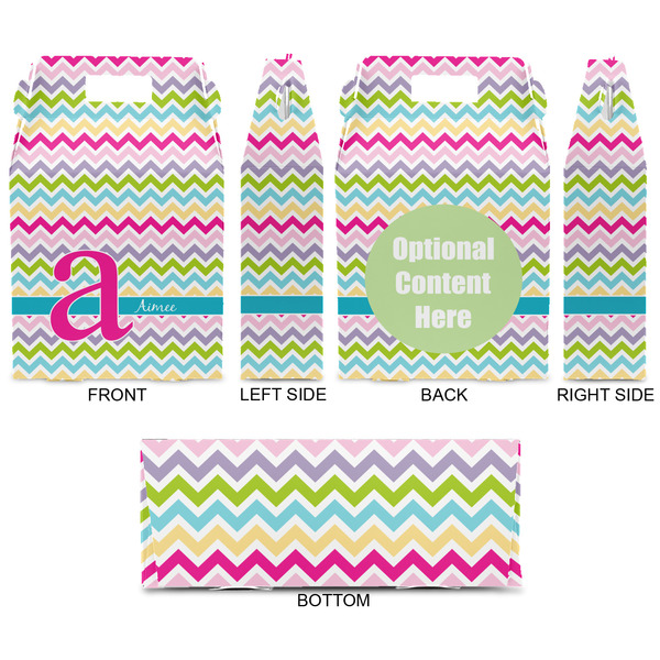 Colorful Chevron Gable Favor Box - Approval