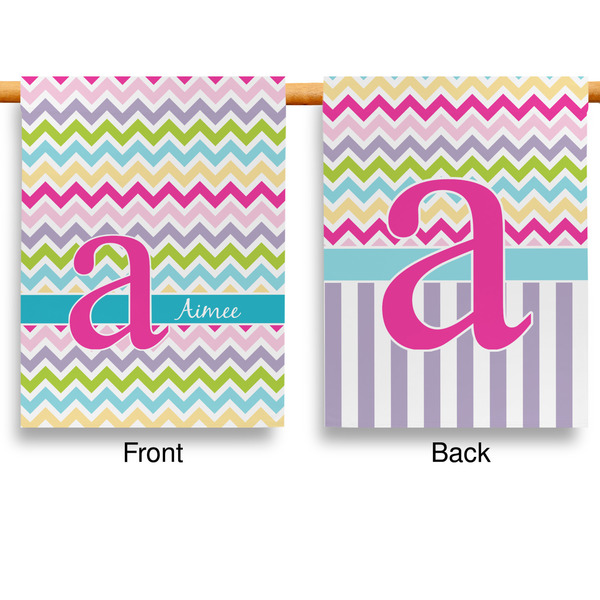 Colorful Chevron Garden Flags - Large - Double Sided - APPROVAL