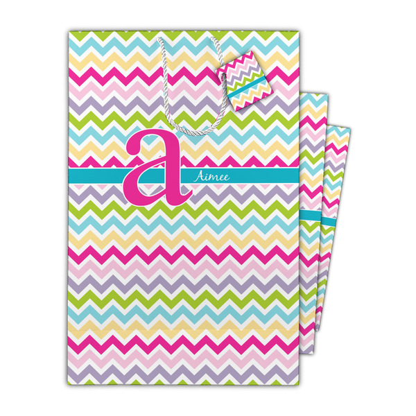 Colorful Chevron Gift Bags - Parent/Main