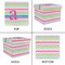 Colorful Chevron Gift Boxes with Lid - Canvas Wrapped - Large - Approval