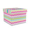 Colorful Chevron Gift Boxes with Lid - Canvas Wrapped - Medium - Front/Main