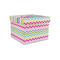 Colorful Chevron Gift Boxes with Lid - Canvas Wrapped - Small - Front/Main