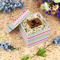 Colorful Chevron Gift Boxes with Lid - Canvas Wrapped - Small - In Context