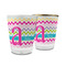 Colorful Chevron Glass Shot Glass - 1.5 oz (Personalized)