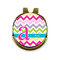 Colorful Chevron Golf Ball Hat Marker Hat Clip - Front & Back