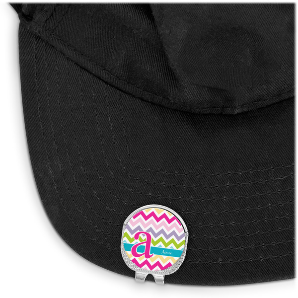 Colorful Chevron Golf Ball Marker Hat Clip - Main