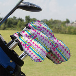 Colorful Chevron Golf Club Iron Cover - Set of 9 (Personalized)