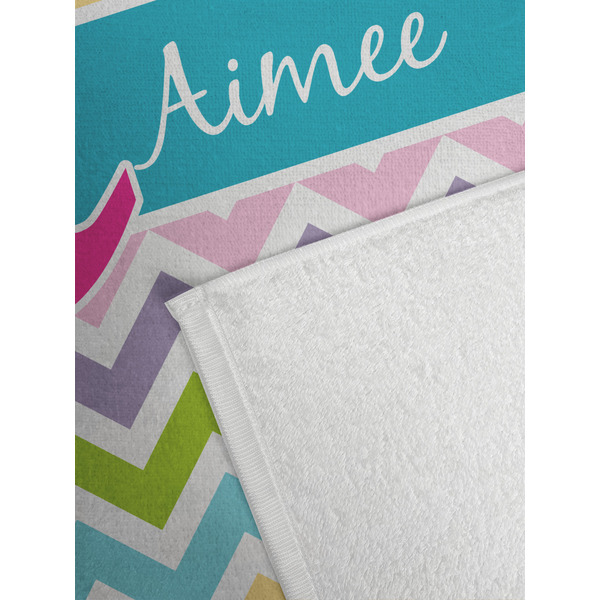 Colorful Chevron Golf Towel - Detail