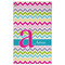 Colorful Chevron Golf Towel - Poly-Cotton Blend w/ Name and Initial