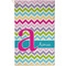 Colorful Chevron Golf Towel (Personalized) - APPROVAL (Small Full Print)