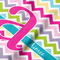 Colorful Chevron Hooded Baby Towel- Detail Close Up