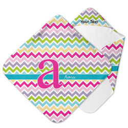 Colorful Chevron Hooded Baby Towel (Personalized)