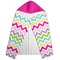 Colorful Chevron Hooded Towel - Folded