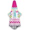 Colorful Chevron Hooded Towel - Hanging