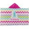 Colorful Chevron Hooded towel