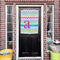 Colorful Chevron House Flags - Double Sided - (Over the door) LIFESTYLE