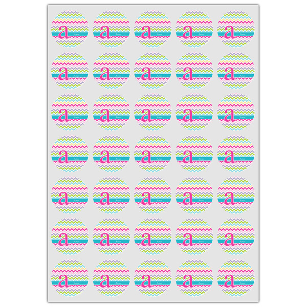 Colorful Chevron Icing Circle - XSmall - Set of 35