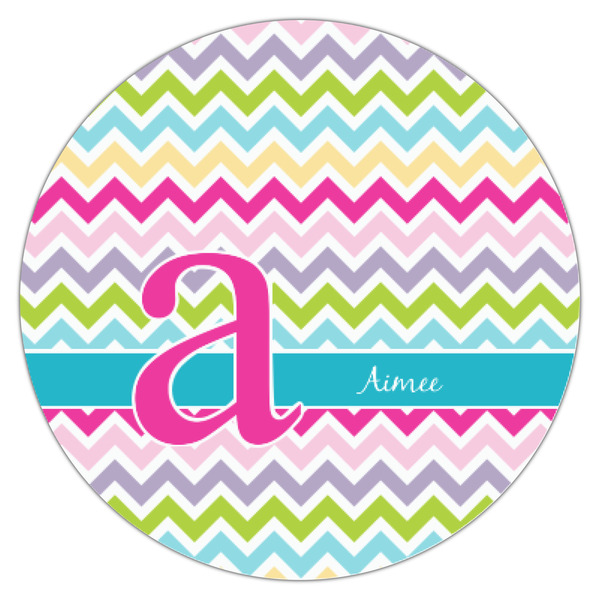 Colorful Chevron Icing Circle - XSmall - Single