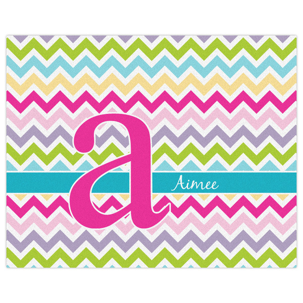 Colorful Chevron Indoor / Outdoor Rug - 8'x10' - Front Flat