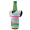 Colorful Chevron Jersey Bottle Cooler - ANGLE (on bottle)
