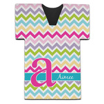 Colorful Chevron Jersey Bottle Cooler (Personalized)