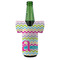 Colorful Chevron Jersey Bottle Cooler - FRONT (on bottle)