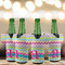 Colorful Chevron Jersey Bottle Cooler - Set of 4 - LIFESTYLE