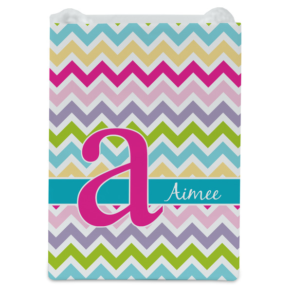 Colorful Chevron Jewelry Gift Bag - Gloss - Front