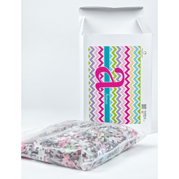 Colorful Chevron Jigsaw Puzzle 1014 Piece - Box