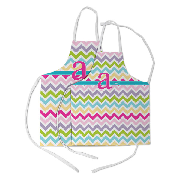Colorful Chevron Kid's Aprons - Parent - Main