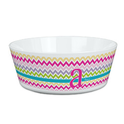 Colorful Chevron Kid's Bowl (Personalized)