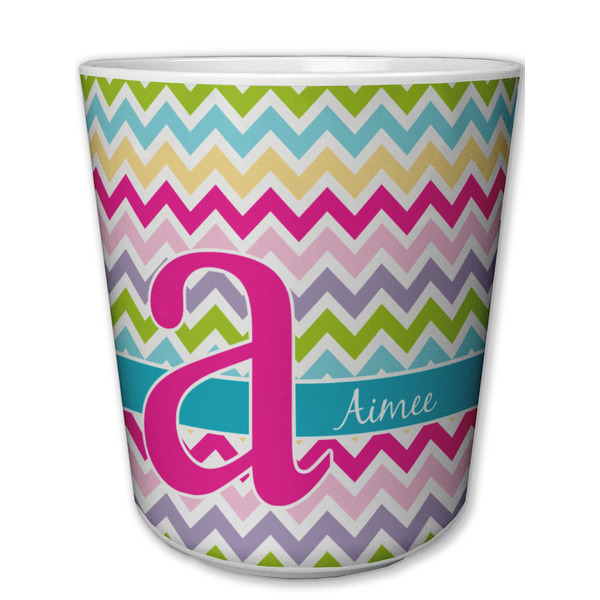 Custom Colorful Chevron Plastic Tumbler 6oz (Personalized)