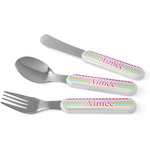 Colorful Chevron Kid's Flatware (Personalized)