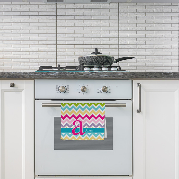 Colorful Chevron Kitchen Towel - Poly Cotton - Lifestyle