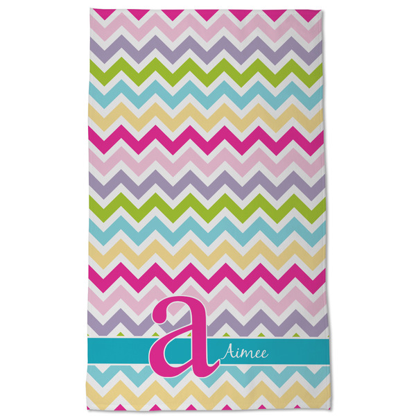 Colorful Chevron Kitchen Towel - Poly Cotton - Full Front