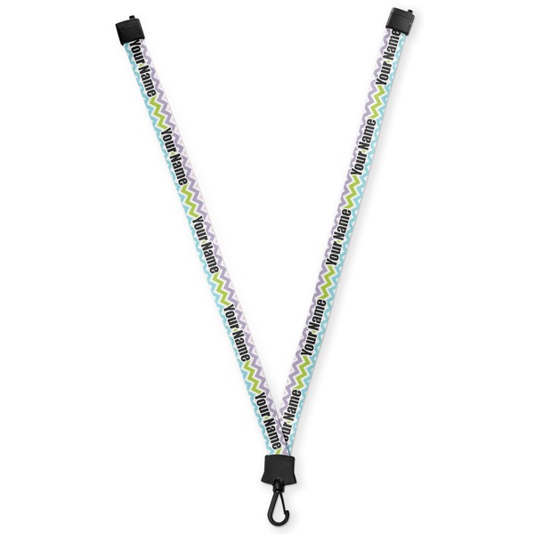 Custom Colorful Chevron Lanyard (Personalized)