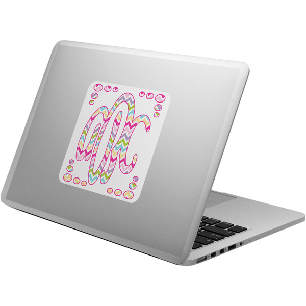 Custom Colorful Chevron Laptop Decal (Personalized)
