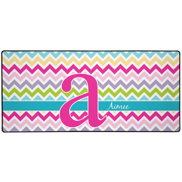 Custom Colorful Chevron 3XL Gaming Mouse Pad - 35" x 16" (Personalized)