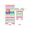 Colorful Chevron Large Phone Stand - Front & Back