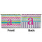 Colorful Chevron Large Zipper Pouch Approval (Front and Back)