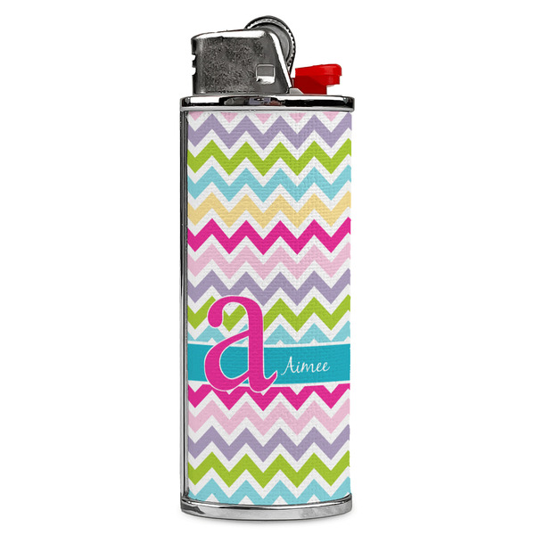 Custom Colorful Chevron Case for BIC Lighters (Personalized)