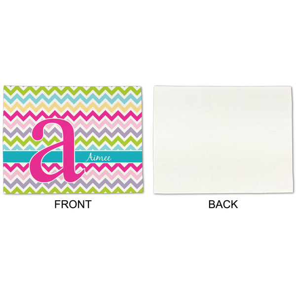 Colorful Chevron Linen Placemat - APPROVAL Single (single sided)