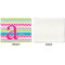 Colorful Chevron Linen Placemat - APPROVAL Single (single sided)