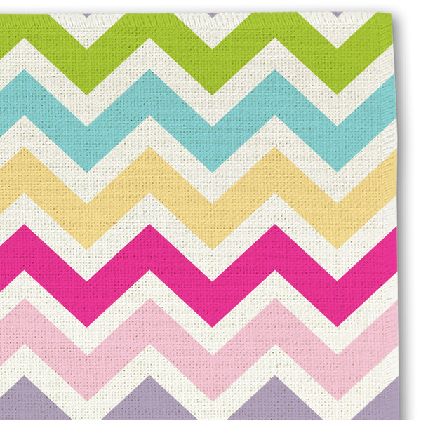 Colorful Chevron Linen Placemat - DETAIL