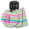 Colorful Chevron Luggage Tags - 3 Shapes Availabel